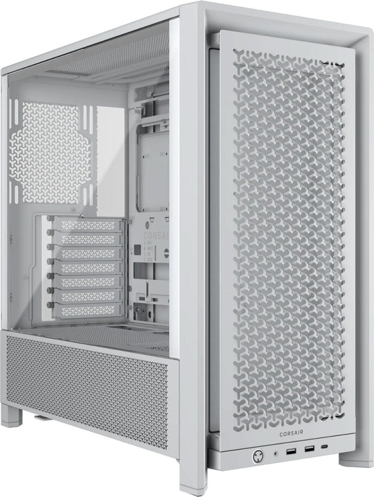 Corsair FRAME 4000D Mid Tower ATX Case Modular Design Dual 360mm Radiator - White