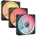 Corsair iCUE LINK LX120-R RGB 120mm PWM Reverse Fans Starter Kit - Black