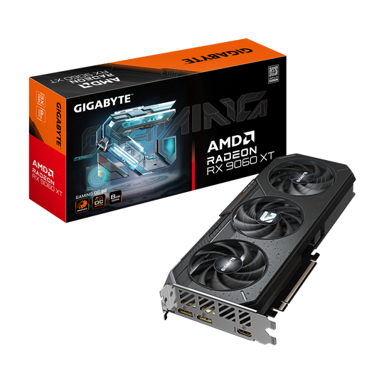Gigabyte Radeon RX 9060 XT Gaming OC 8GB GDDR6 (Clock Speed TBD) Graphics Card