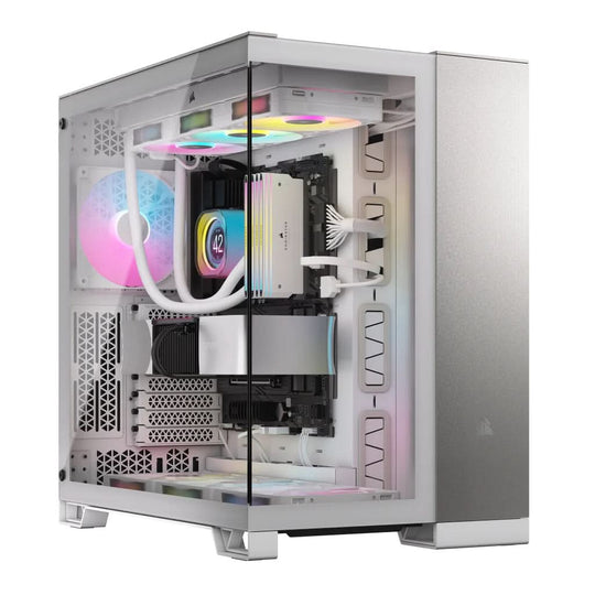 Corsair 6500X Mid Tower ATX Case Dual-Chamber Design - Grey/White