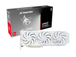 PowerColor Radeon RX 9060 XT Hellhound Spectral White 16GB GDDR6 3310 MHz Graphics Card