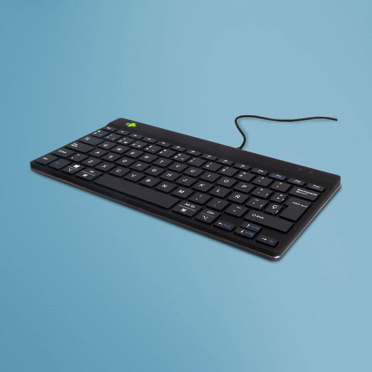 R-Go Tools Ergonomic keyboard R-Go Compact Break, compact keyboard with break software, QWERTY (ES), wired, black
