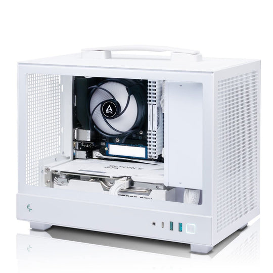 GiGate - CH160 RayStation + 5500/RTX3050 + Mini Gaming PC - AMD Ryzen 5 5500 - NVIDIA RTX 3050 8GB - 16GB DDR4 - 512GB SSD - White