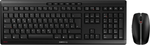 CHERRY Stream Desktop Recharge keyboard Mouse included Universal RF Wireless QWERTZ German Black