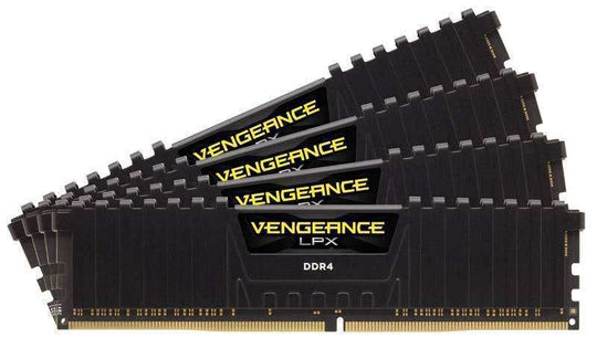 Corsair Vengeance LPX Black 32GB (4x8GB) DDR4 3000MHz Memory Kit - CMK32GX4M4D3000C16