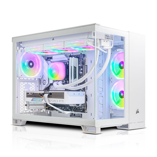 GiGate - 2500X iCUE RGB + 12900KF + Gaming PC - Intel Core i9 12900KF - NVIDIA RTX 5070 Ti - 16GB DDR5 - 512GB SSD - White