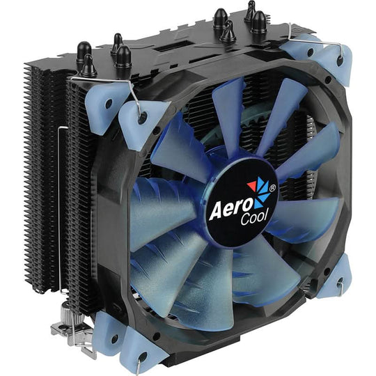 Aerocool Verkho 4 Dark 120mm PWM CPU Air Cooler - 4x 6mm Heat Pipes
