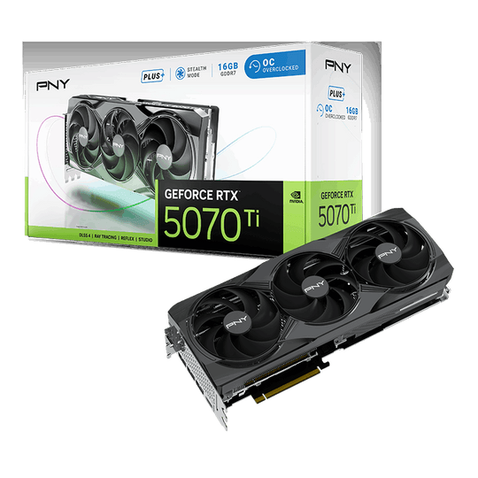 PNY GeForce RTX 5070 Ti OC Plus Triple Fan 16GB GDDR7 2572 MHz