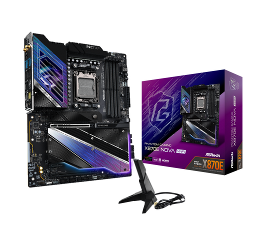 ASRock X870E Nova WiFi Socket AM5 DDR5 ATX Motherboard