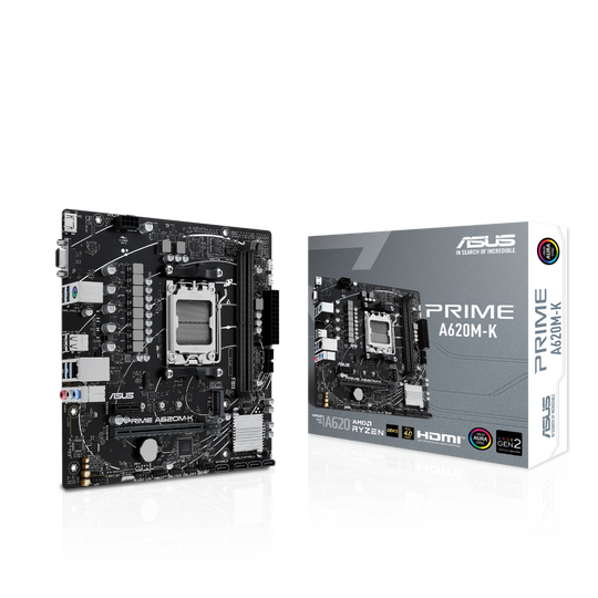 ASUS PRIME A620M-K Socket AM5 Micro ATX Motherboard