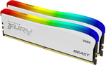 Kingston Fury Beast RGB SE 16GB (2x8GB) DDR4 3600MHz Memory Kit - White - KF436C17BWAK2/16