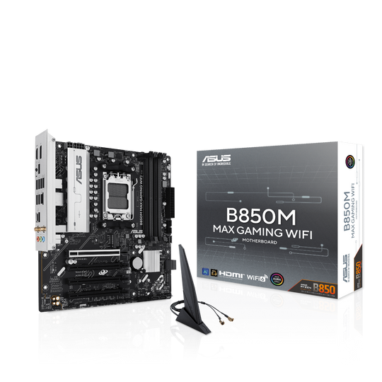 ASUS B850M MAX GAMING WIFI AM5 DDR5 mATX Motherboard