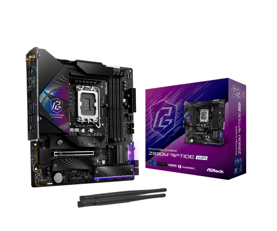 Asrock Z890M Riptide WIFI (LGA 1851) DDR5 Micro ATX Motherboard