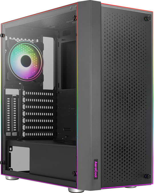 Aerocool Skribble ARGB Mid Tower Case - Black
