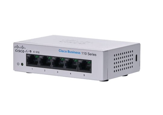 Cisco Business CBS110-5T-D 5-Port Gigabit Desktop Switch