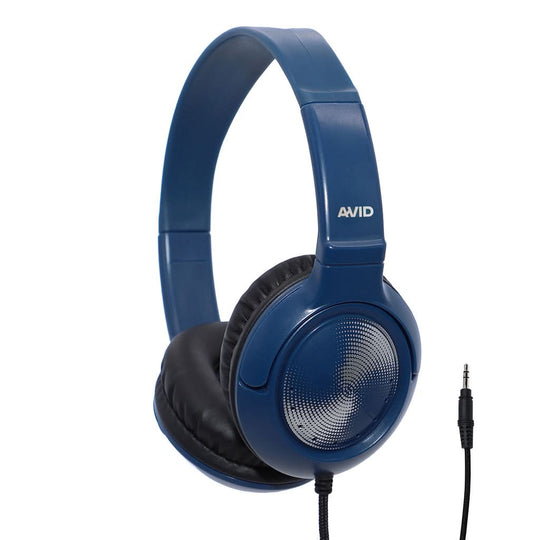 Avid AE-54 - Wired Head-band Headphones for Music/Everyday - Blue