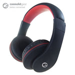 Connektgear HP530 - Head-band On-Ear Headset with In-Line Mic &amp; Volume Control - Black/Red