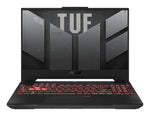 اسوس TUF للألعاب A15 FA507UV-LP014 بمعالج AMD ريزن 9 8945H، شاشة 15.6 انش Full HD، ذاكرة 16 جيجابايت DDR5-SDRAM، سعة تخزين 512 جيجابايت SSD، نفيديا جيفورس RTX 4060، واي فاي 6 (802.11ax)، رمادي