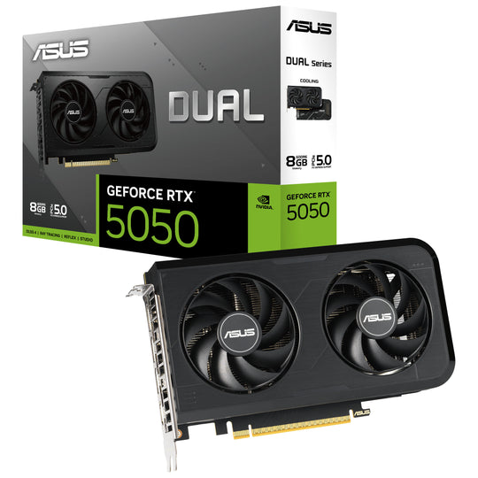 Asus GeForce RTX 5050 Dual OC 8GB GDDR6 PCI-Express Graphics Card
