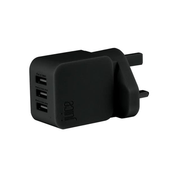Juice JUI-MAINS-3PORT-3.4A-ECO-BLK mobile device charger Universal Black AC Indoor