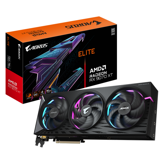Gigabyte Aorus Radeon RX 9070 XT Elite 16GB GDDR6 Graphics Card