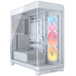 CORSAIR FRAME 4500X LX-R RGB LINK Panoramic Glass Mid-Tower PC Case, White