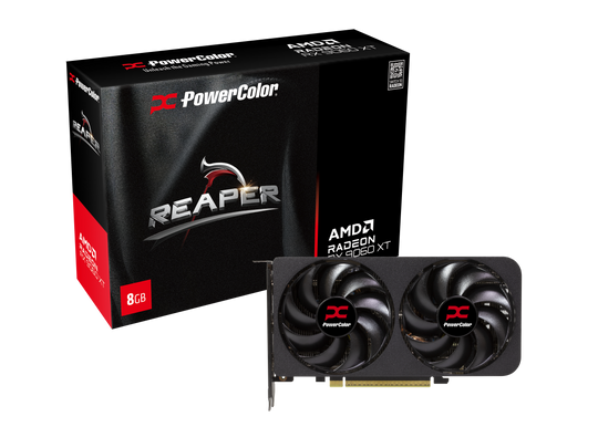 PowerColor Radeon RX 9060 XT Reaper 8GB GDDR6 3130 MHz Graphics Card