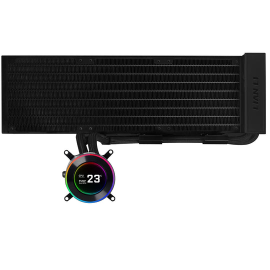 Lian Li HydroShift II LCD-C 360 FANLESS AIO CPU Cooler - 360mm Radiator - 2.1" IPS LCD - Black