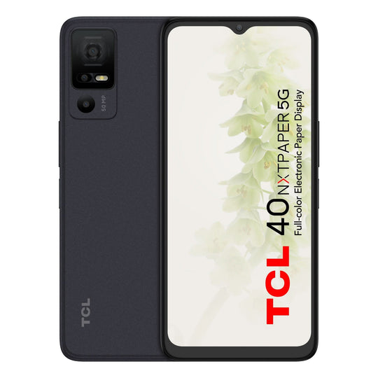هاتف TCL 40 نكست بيبر، 6.6 بوصة، ثنائي الشريحة، 5G، سعة 6 جيجابايت رام، 256 جيجابايت روم، 5000 مللي أمبير، أسود ستارلايت