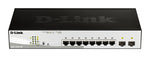 D-Link DGS-1210-10P Managed L2 Gigabit Ethernet (10/100/1000) Power over Ethernet (PoE) 1U Black