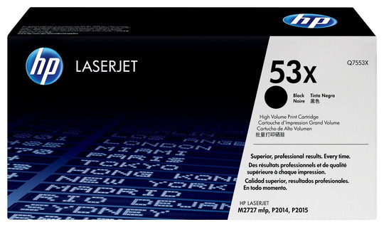 HP Q7553X/53X Toner cartridge black, 7K pages ISO/IEC 19752 for HP LaserJet P 2015