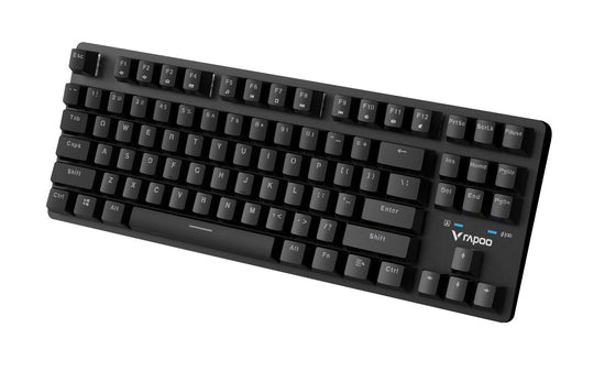 Rapoo V500PRO - 2.4GHz Wireless + Bluetooth Gaming Keyboard - Tenkeyless Black