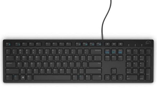DELL KB216 keyboard Office USB AZERTY French Black