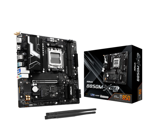 Asrock B850M-X WiFi R2.0 (Socket AM5) DDR5 mATX Motherboard