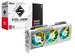 Asrock Radeon RX 9070 Steel Legend OC 16GB GDDR6 PCI-Express Graphics Card