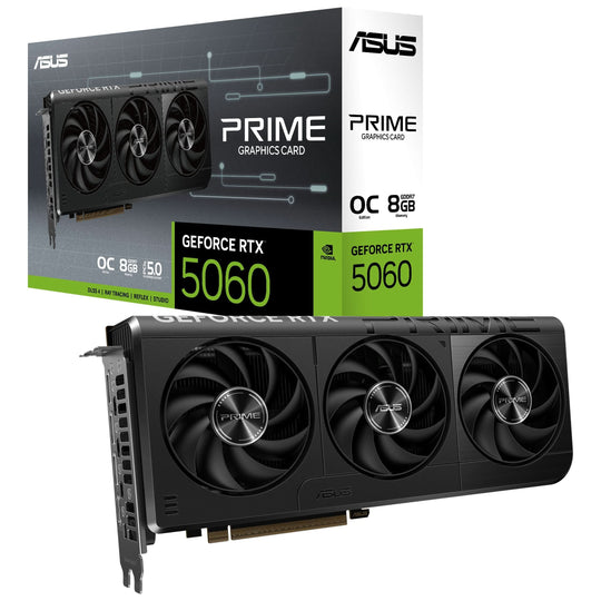 Asus Prime GeForce RTX 5060 OC 8GB GDDR7 (Clock Speed TBD) Graphics Card
