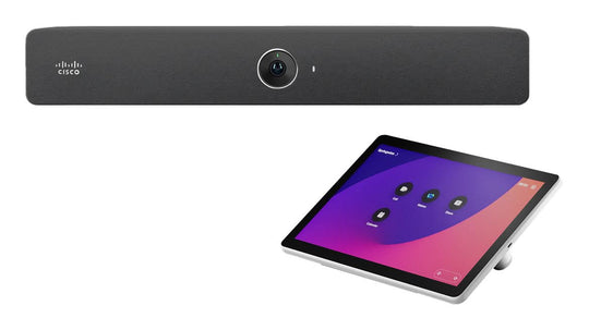 نظام مؤتمرات الفيديو سيسكو ويبكس روم بار بدقة 12 ميجابكسل عبر شبكة LAN Ethernet لنظام المؤتمرات الجماعية.