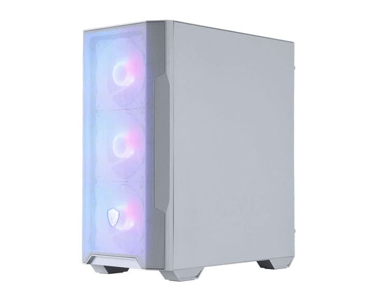 MSI MAG FORGE M100R Midi Tower Transparent, White