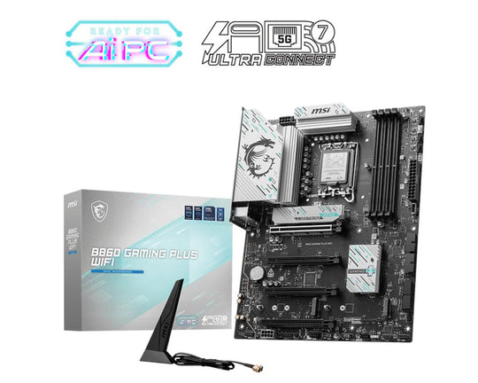 MSI B860 GAMING PLUS WIFI Socket 1851 ATX Black Motherboard