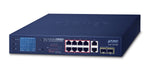 PLANET GSD-1222VHP network switch Unmanaged Gigabit Ethernet (10/100/1000) Power over Ethernet (PoE) 1U Blue