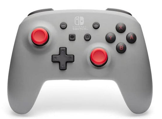 وحدة تحكم ألعاب باور إيه NSGP0308-01 رمادية اللون تناظرية/رقمية لجهاز نينتندو سويتش، نينتندو سويتش لايت، نينتندو سويتش OLED