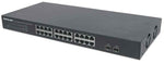 Intellinet 24-Port Gigabit Ethernet Switch with 2 SFP Ports, 24 x 10/100/1000 Mbps RJ45 Ports + 2 x SFP, IEEE 802.3az (Energy Efficient Ethernet), 19" Rackmount, Metal