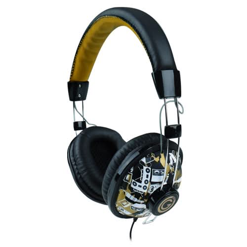 G-Cube Play Gold - Wired Over-Ear Headset with In-Line Mic - Gold