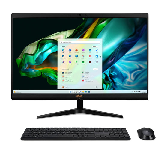 Acer Aspire C24-1800 All-in-One PC Intel Core i5-12450H Intel UHD Graphics 8GB DDR4 512GB SSD 23.8" FHD Windows 11 - Black