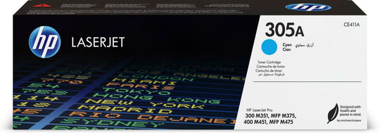HP CE411A/305A Toner cartridge cyan, 2.6K pages ISO/IEC 19798 for HP LaserJet M 375