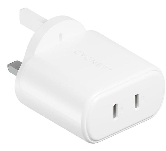 Cygnett Power Plus 24W 4 USB-A Multiport Wall Charger, White