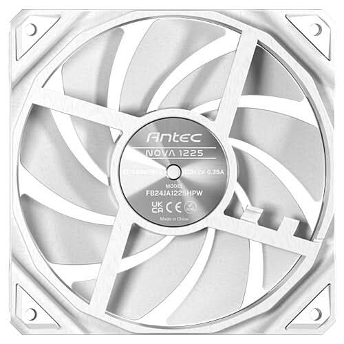 Antec Nova 120mm PWM Case Fan – 3200 RPM – FDB Bearing – White