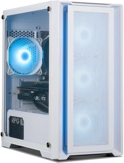 GIGATE, Winter White High End Gaming Desktop, Intel Core i7 14700KF, Nvidia RTX 4070 Ti OC V2 12GB, 32GB RAM, 1TB SSD + 2TB HDD, OS