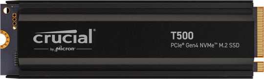Crucial T500 4TB NVMe PCIe Gen4 M.2 Solid State Drive with Heatsink