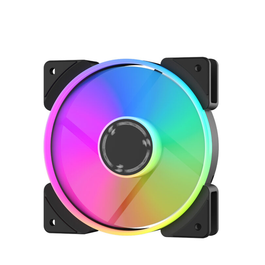 Fractal Design Prisma AL-12 PWM ARGB Case Fan - Black - FD-FAN-PRI-AL12-PWM